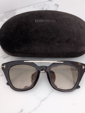 Tom Ford (Anna) Tortoise Sunglasses with Gold Accents